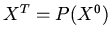 $X^T=P(X^0)$